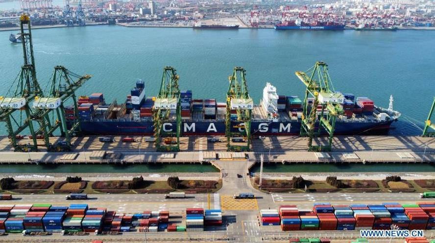 Tianjin Port sets new record of 18.35 million TEU for container throughput in 2020(图2)