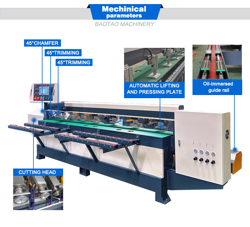 Chamfering Edge Tile Cutter 3200mm 45-degree sintered stone chamfer cutting machine