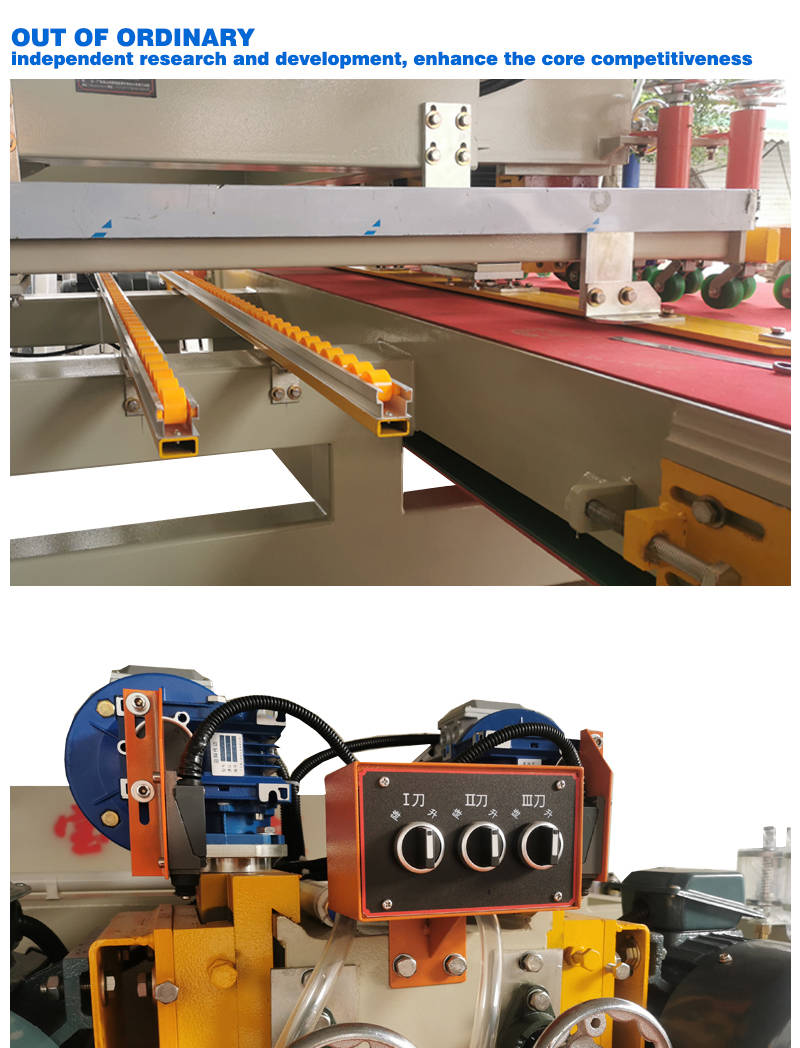 Three blade tile automatic cutting machine 