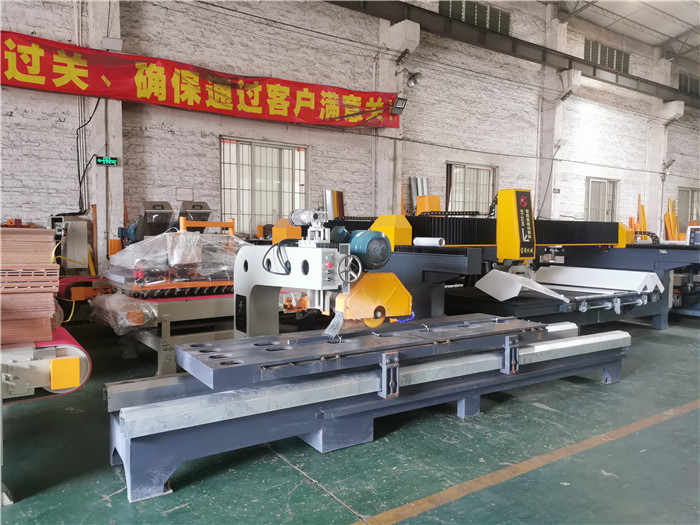 Stone hand cranked edge cutting machine