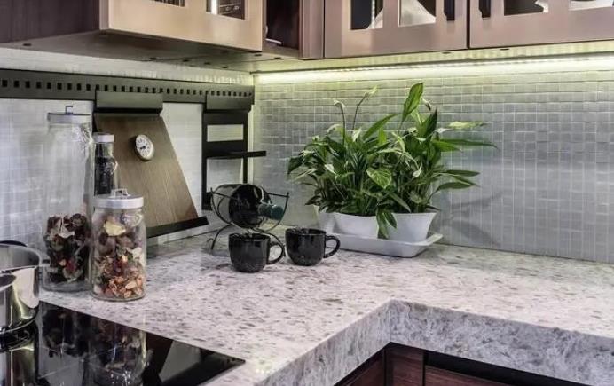 sintered stone countertops and cabinet