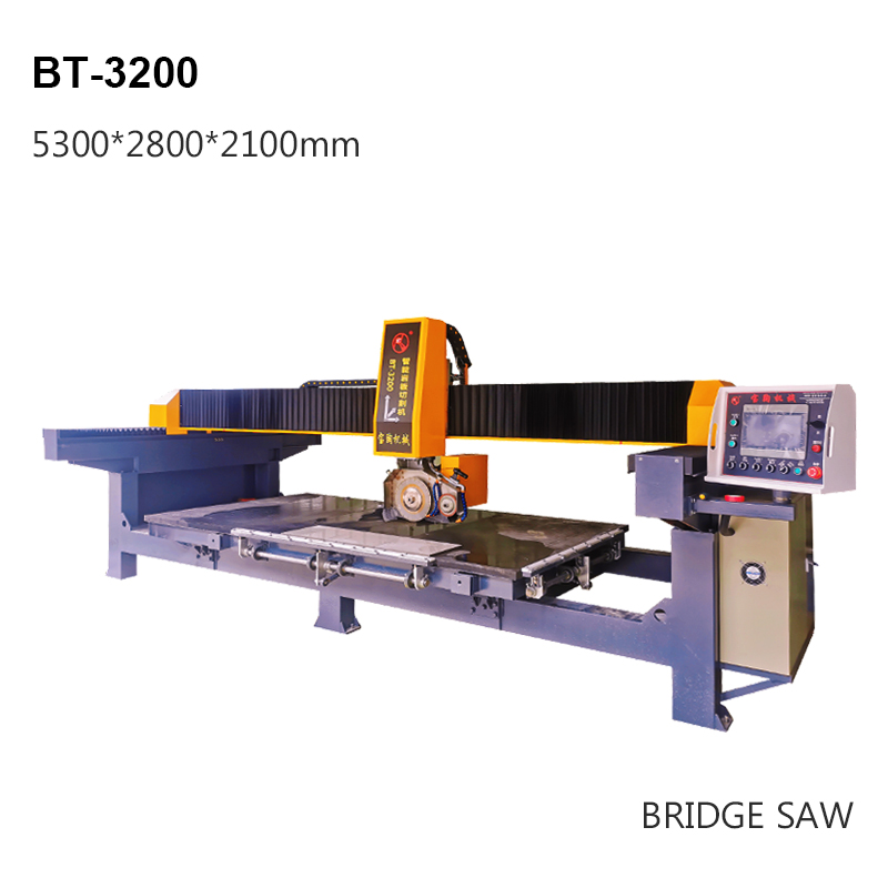 BT3200 3 axis Infrared double head bridge saw